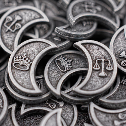100 Silver Metal Coins, detail view 2