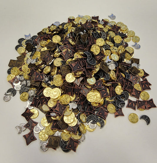 1000 MIXED Fantasy Coins - Value Pack