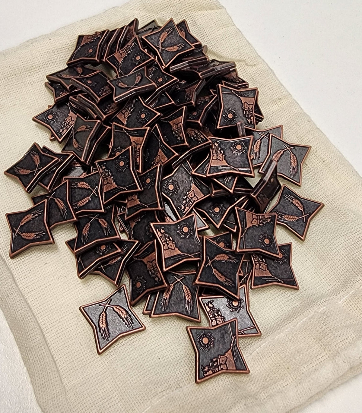 100 Copper Metal Coins, detail view 19