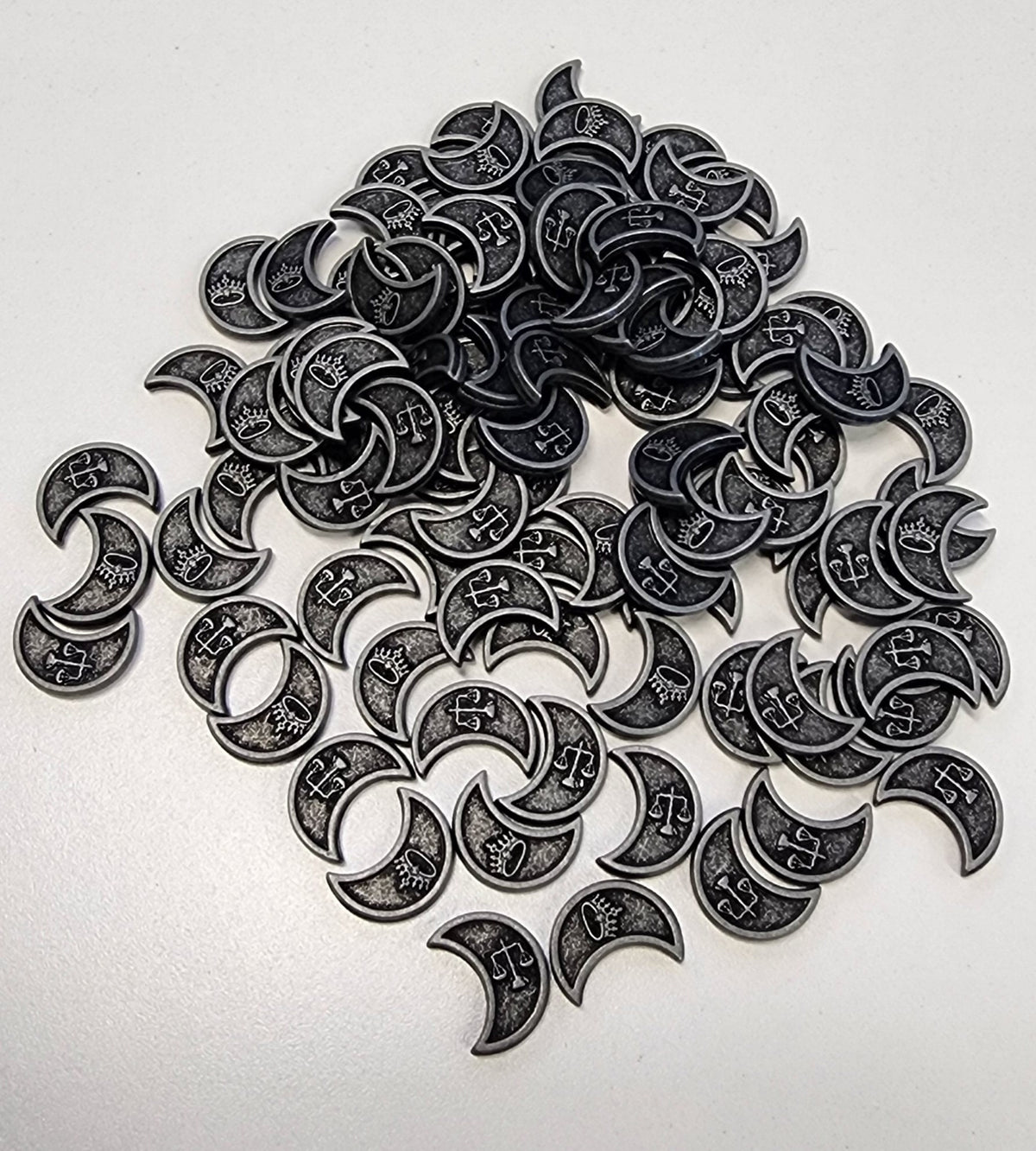 100 Silver Metal Coins, detail view 18