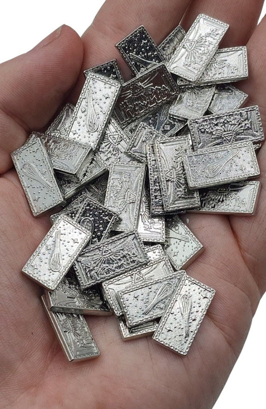 40 Platinum Metal Trade Bars for tabletop RPGs