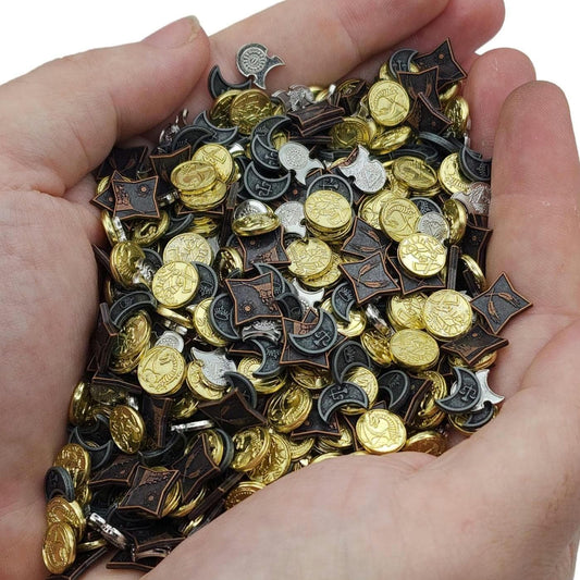 1,000 Mixed Metal Coins for tabletop RPGs