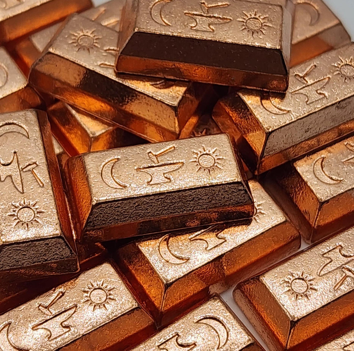 20 Copper Metal Ingots, detail view 2