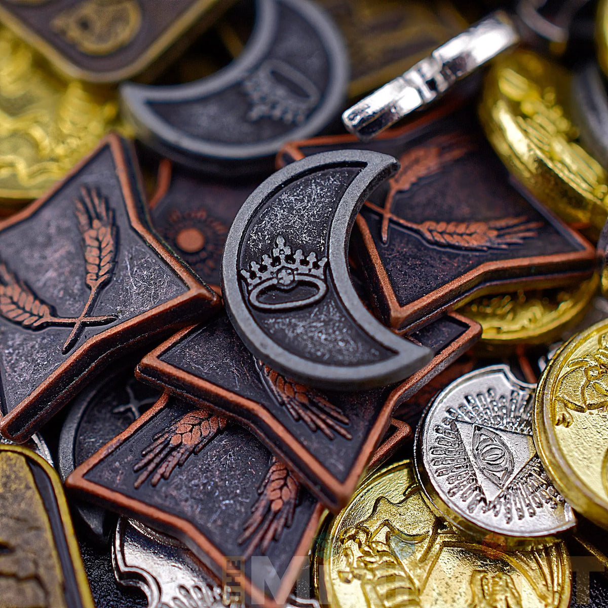100 Mixed Metal Coins for tabletop RPGs