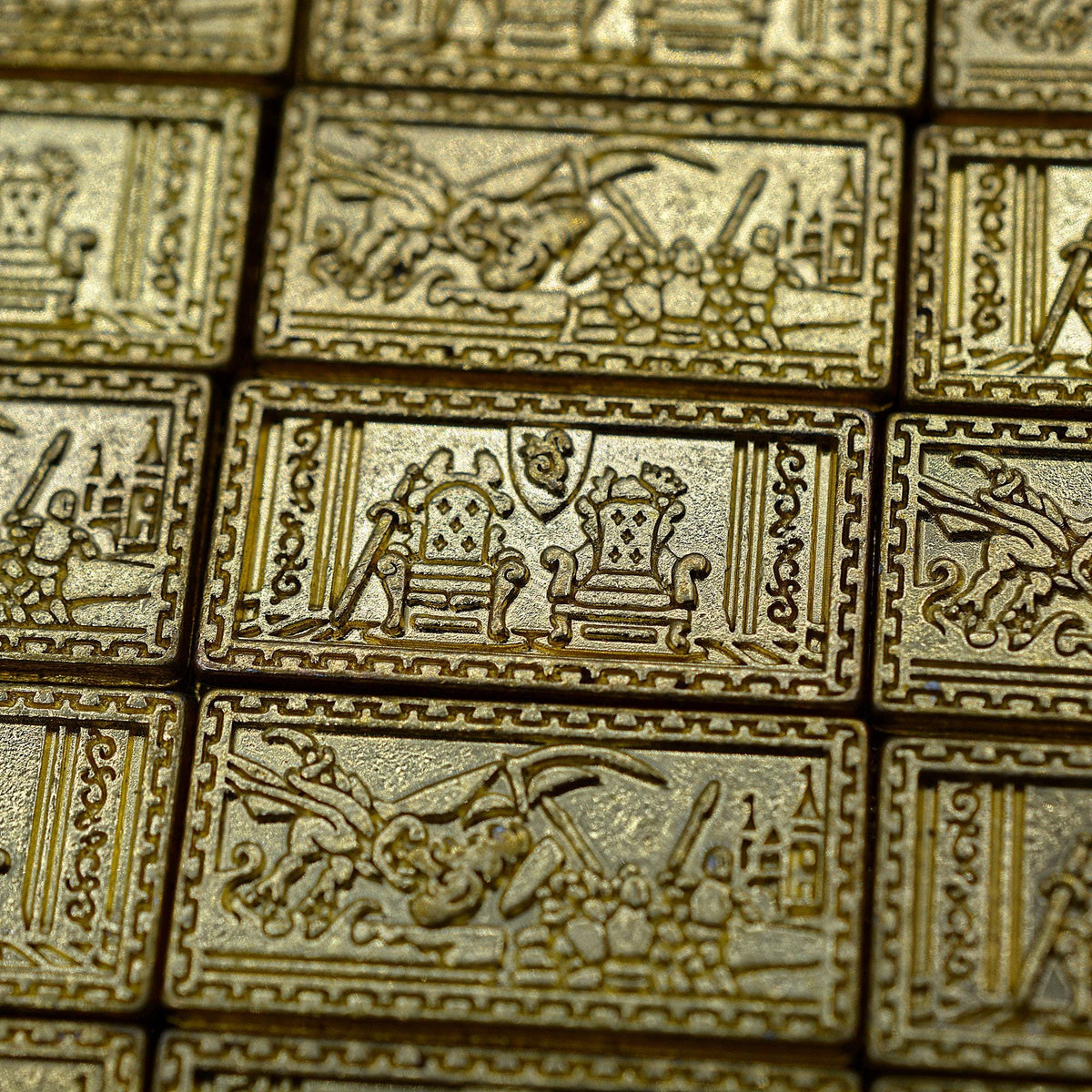 40 Gold Metal Trade Bars, detail view 2