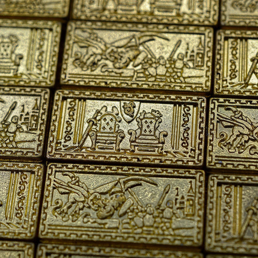 40 Gold Metal Trade Bars, detail view 2