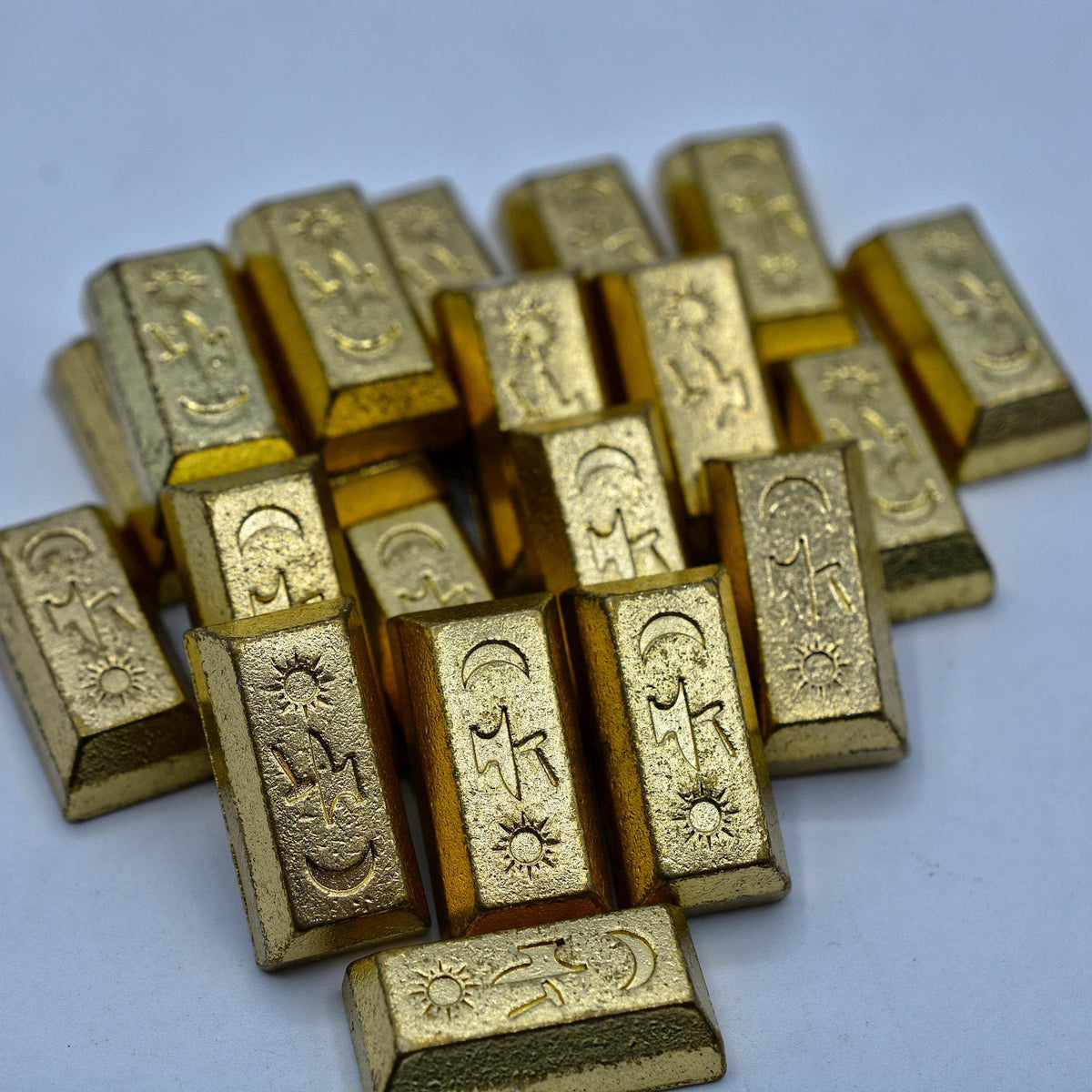 20 Gold Metal Ingots, detail view 5
