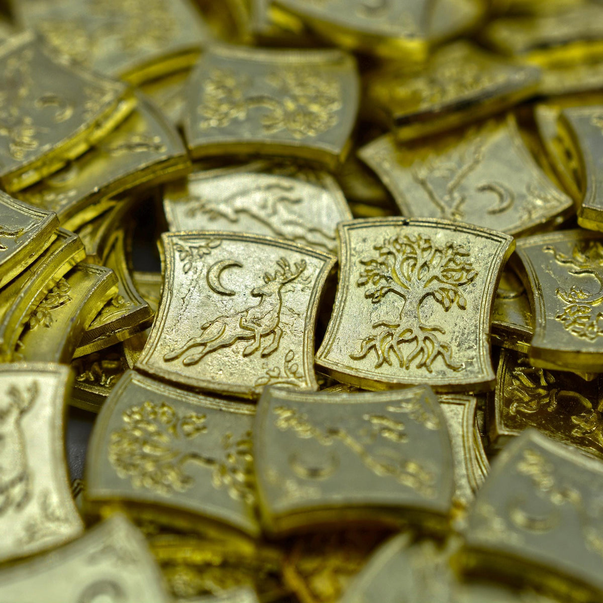 500 Gold Elven Metal Coins, detail view 2