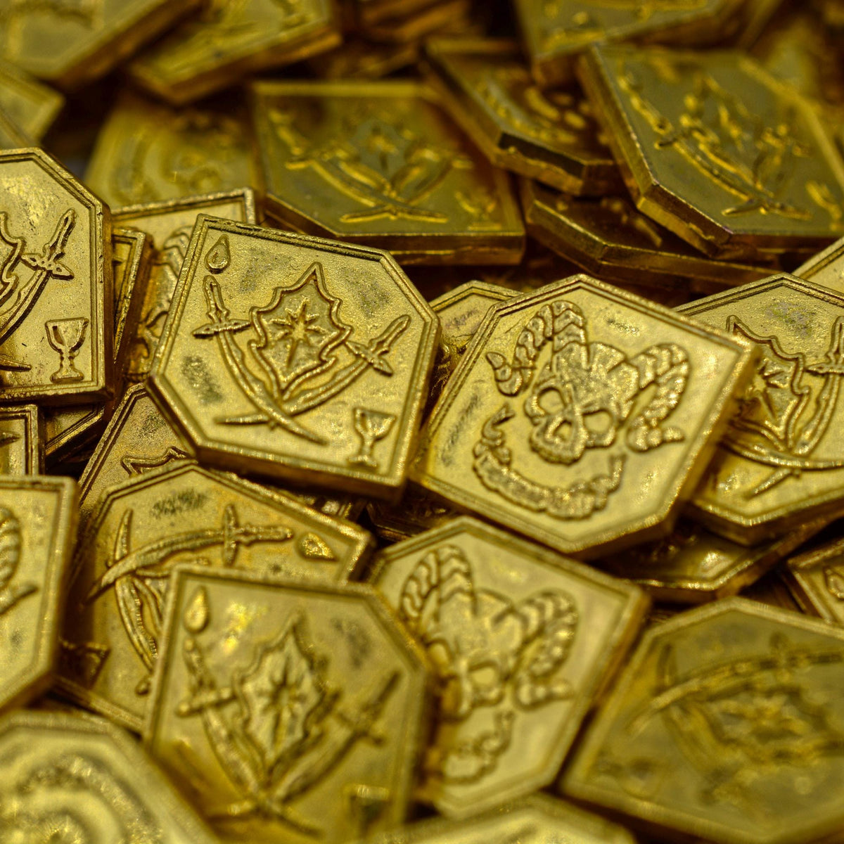 500 Gold Fiendish Metal Coins for tabletop RPGs