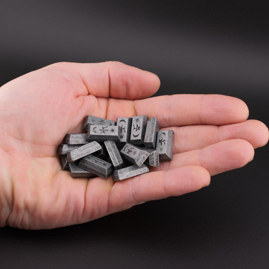 20 Silver Metal Ingots for tabletop RPGs