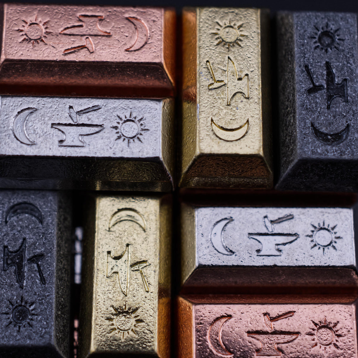 20 Mixed Metal Ingots, detail view 2