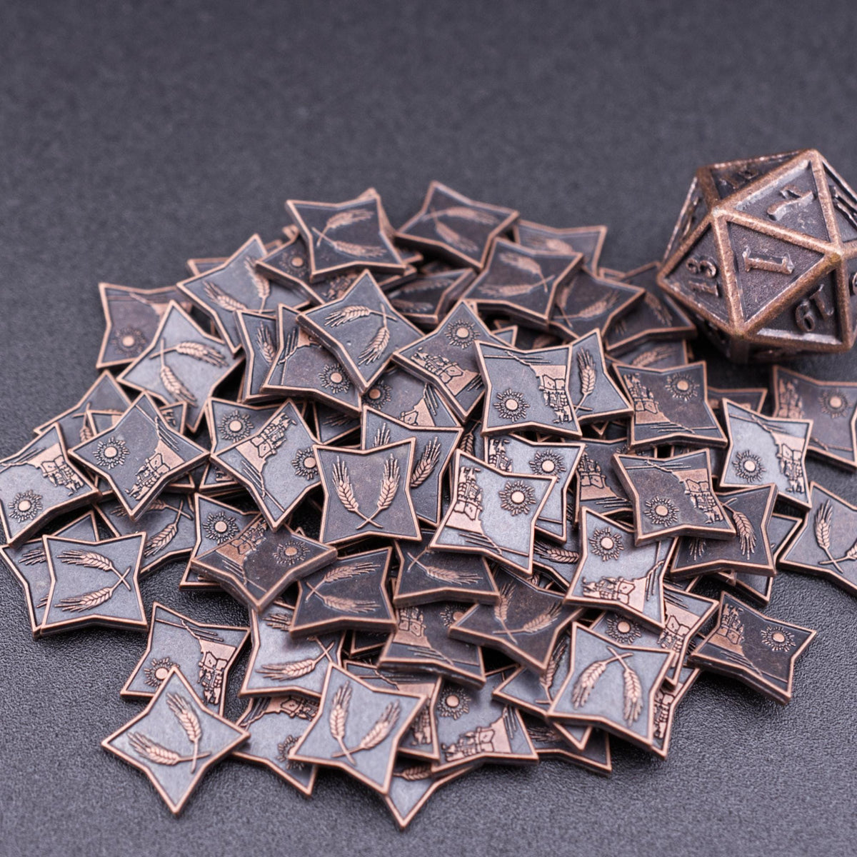 500 Copper Metal Coins, detail view 3