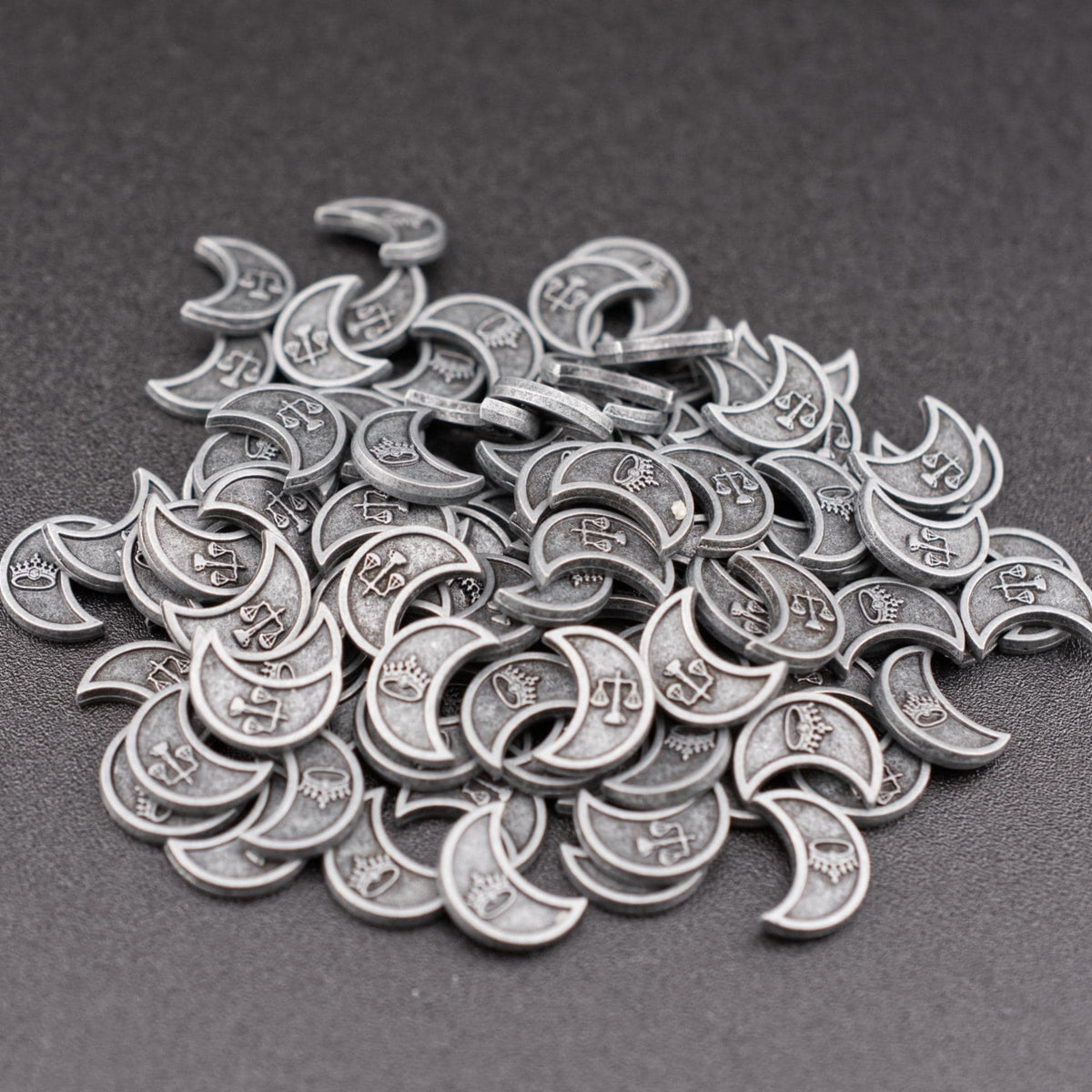 100 Silver Metal Coins, detail view 3