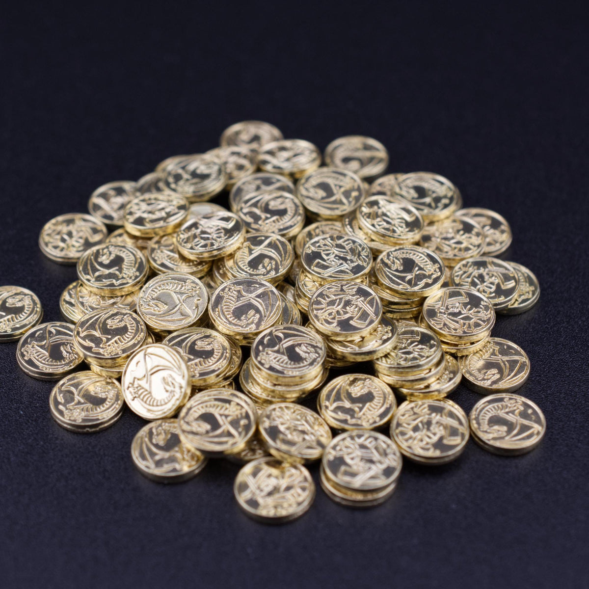 100 Gold Metal Coins, detail view 5
