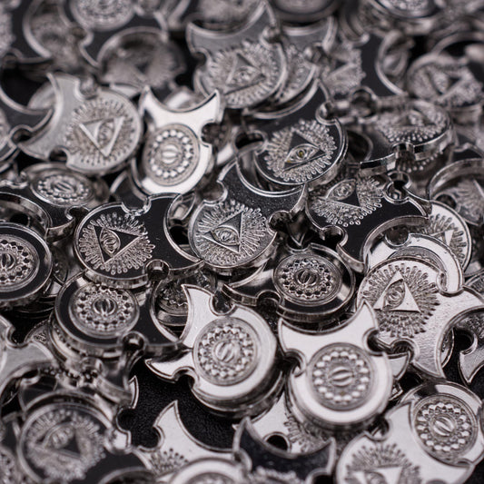 1,000 Platinum Metal Coins for tabletop RPGs