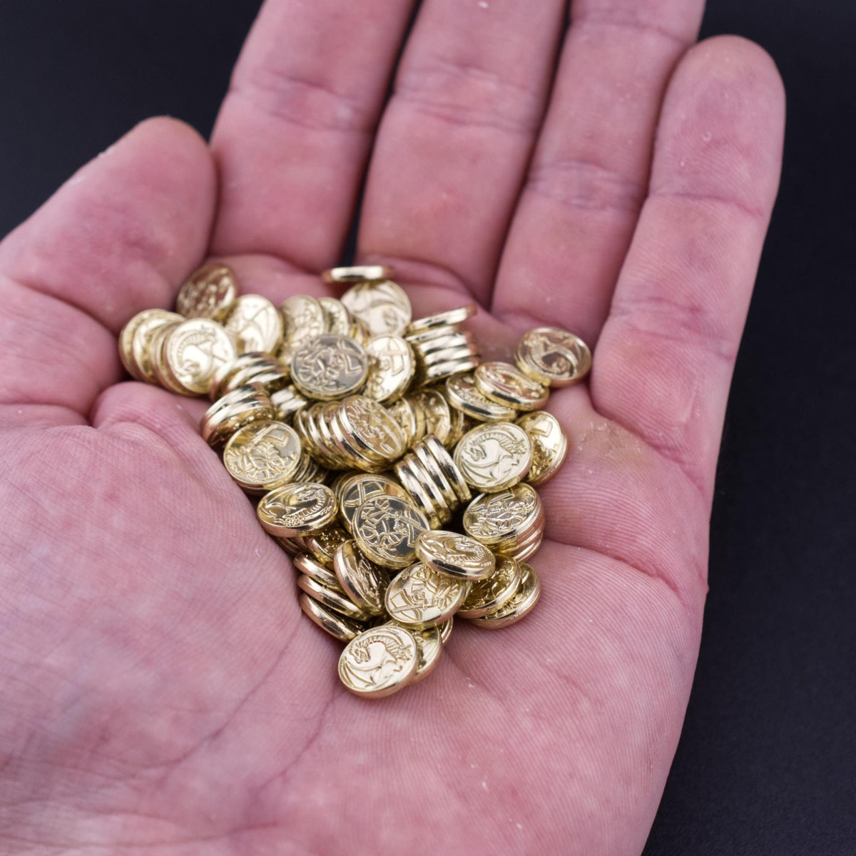 100 Gold Metal Coins, detail view 3