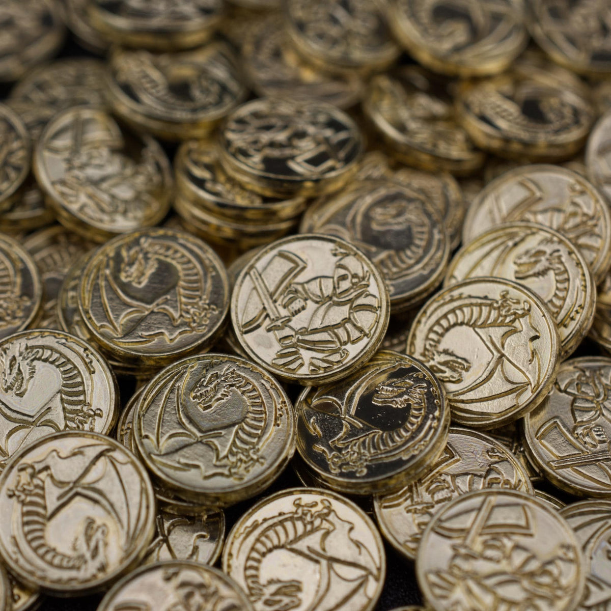 100 Gold Metal Coins, detail view 16