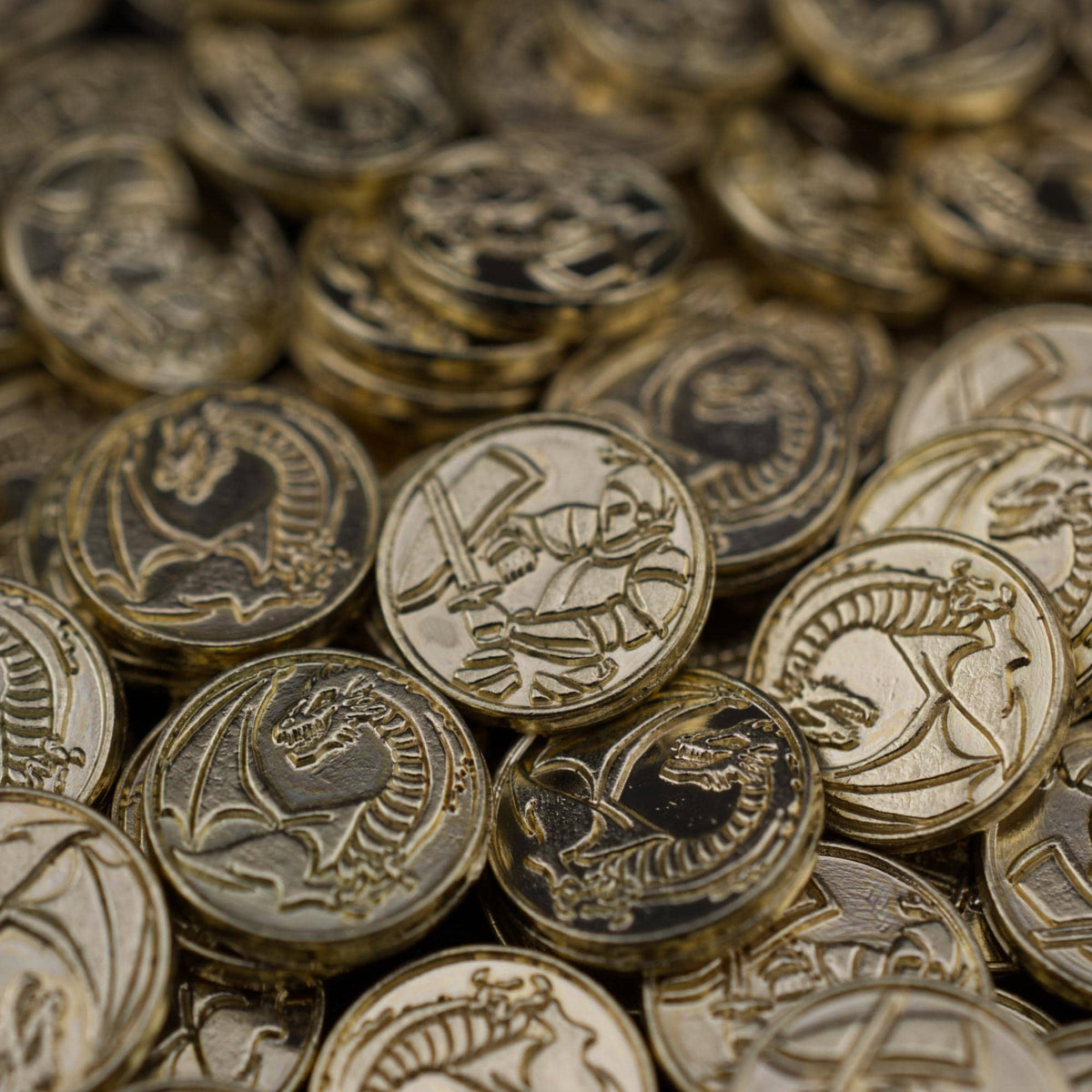 500 Gold Metal Coins, detail view 2
